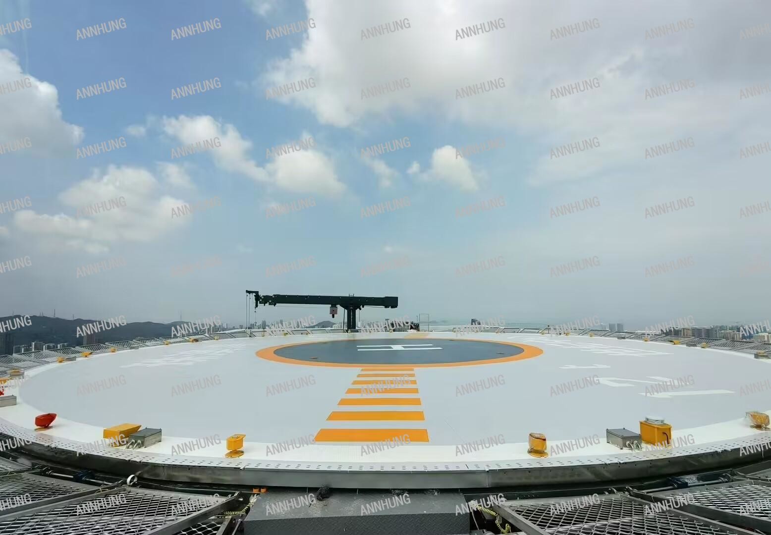 mais recente caso da empresa sobre Projeto Centro do Século da Baía de Macau em Zhuhai - Iluminação do Heliporto
