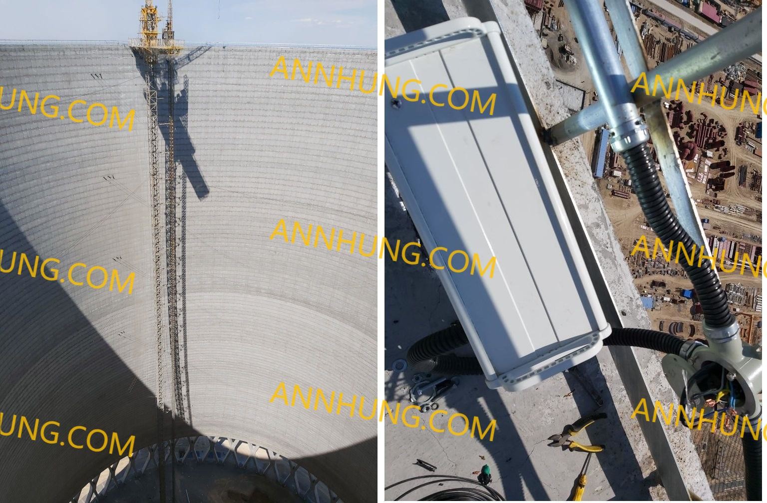 mais recente caso da empresa sobre Produção de Xinjiang e projeto da produção combinada do parque industrial 2×350MW da divisão quinta e quinta do corpo da construção 7o, luz de obstrução da aviação da alta intensidade