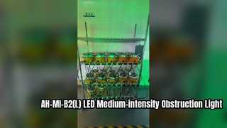 AH-MI-B2(L) LED Luz de obstrução de aviação de média intensidade Envelhecimento na fábrica