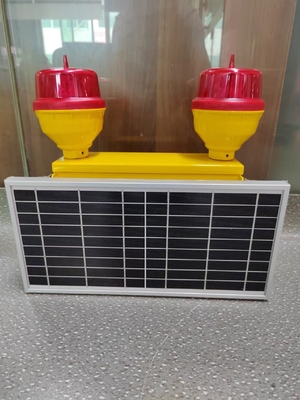 Corpo posto solar do policarbonato da luz de obstrução da aviação do dobro da baixa intensidade