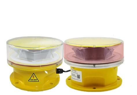 O pó UV médio vermelho branco duplo da proteção da luz de obstrução da aviação da intensidade do diodo emissor de luz revestiu