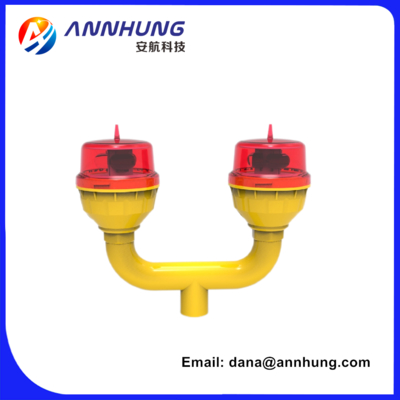 Luz de aviação dupla ANNHUNG AH-LI-B2 LED L810 32.5cd Saída 360°