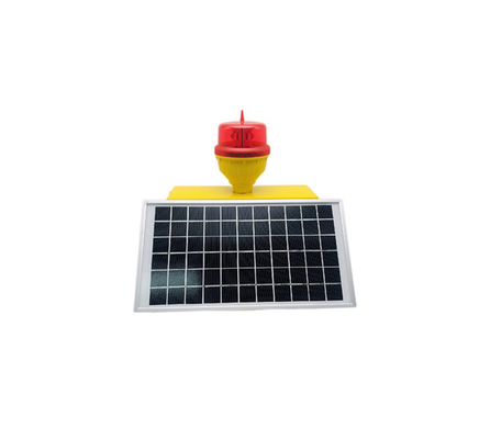 FAA 130m/S LED Luz de Obstrução Solar Avião Marcador de Aviso de Baixa Intensidade