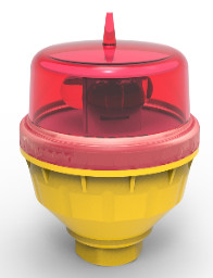 Luz de obstrução de aviação única LED vermelha de baixa intensidade L810 AH-LI-B2