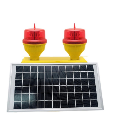 Luz de obstrução posta solar vermelha AH-LI-B2 da aviação do dobro da baixa intensidade do diodo emissor de luz