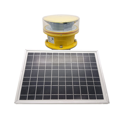Tipo luz de FAA L864 de obstrução da aviação de B com a bateria de carregamento do painel solar